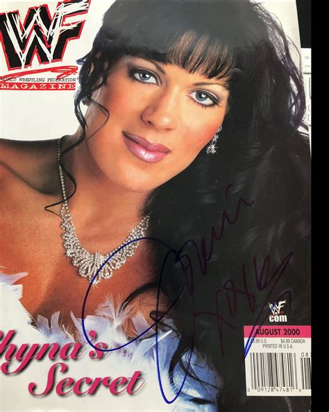 Chyna signed WWF Magazine (August 2000) - Signed By Superstars