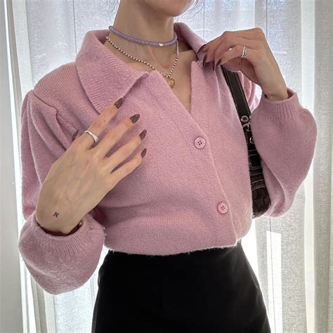 ASOS Design Baby Pink Cardigan. Has never been worn ... - Depop