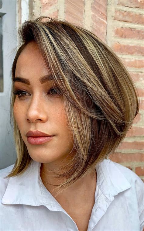 Stacked Layered Bob Haircut Back View