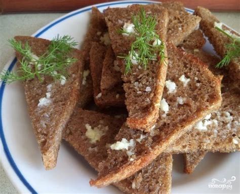 Чесночные гренки в духовке - пошаговый рецепт с фото на Повар.ру