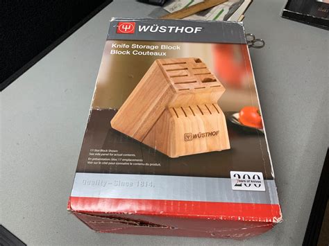 Wusthof Knife Block Light Wood 13 Slot Block Only Knife Storage Block ...