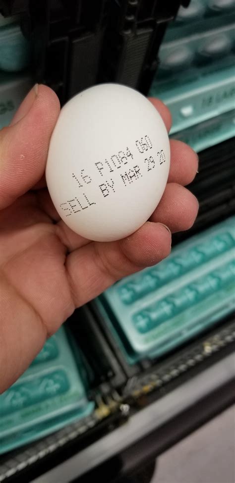 This eggs had the sell by date printed on it : r/mildlyinteresting