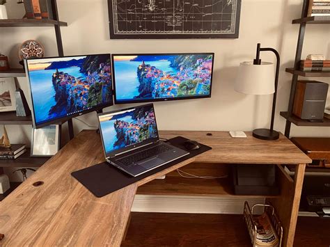 L'shaped Desk For 2 Monitors at Mario Wall blog