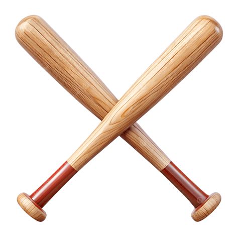 Baseball Bats Crossed Png Two Wooden Baseball Bats Crossed Sports