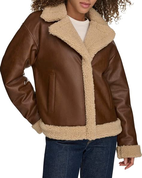 Levi's Women's Faux Leather Sherpa Lined Moto Jacket