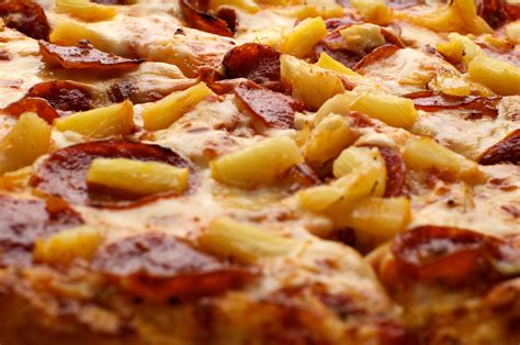 Pineapple and Pepperoni Pizza
