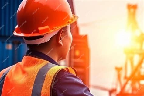 Capataz control de carga de contenedores caja de la fábrica a la carga ...