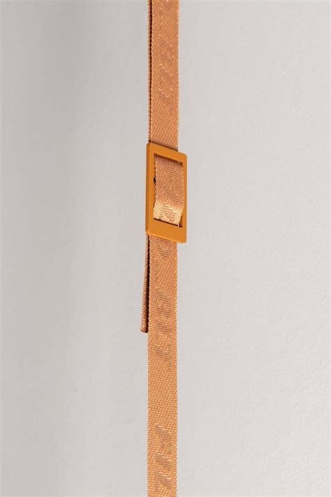 Modern Pendant Lamp with LED Stripe | Hanging buckles, Adjustable strap ...