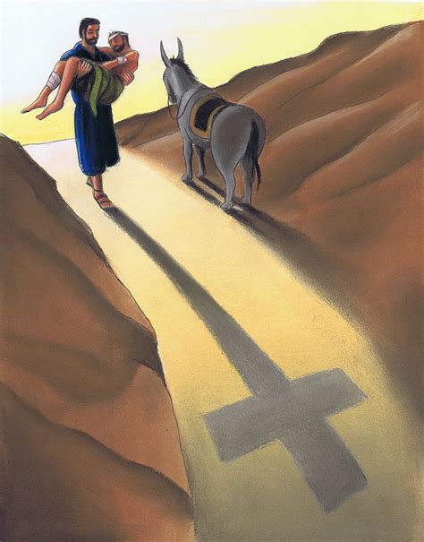 illustrations - good samaritan | Bible pictures, Bible art, Bible stories