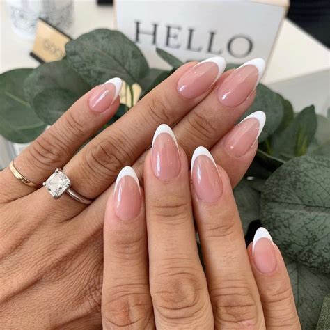 White Almond Nails