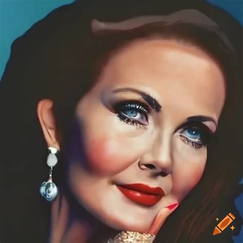 Close-up portrait of lynda carter on Craiyon
