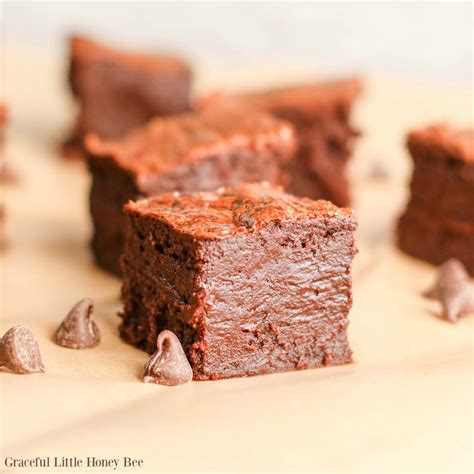 Peanut Butter Chocolate Flourless Brownies - Graceful Little Honey Bee