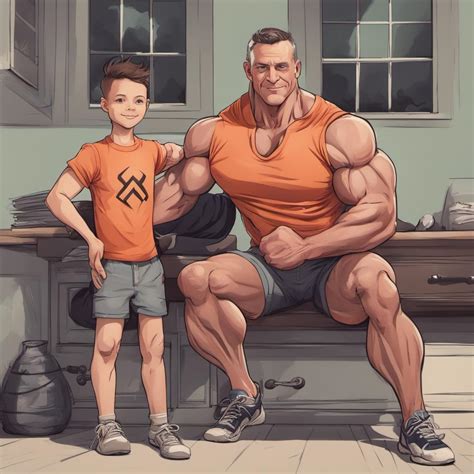 Muscle dad tween son by PandaElAlex on DeviantArt