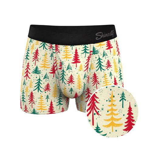 Retro Christmas Trees Men's Ball Hammock® Pouch Trunk Underwear | The ...