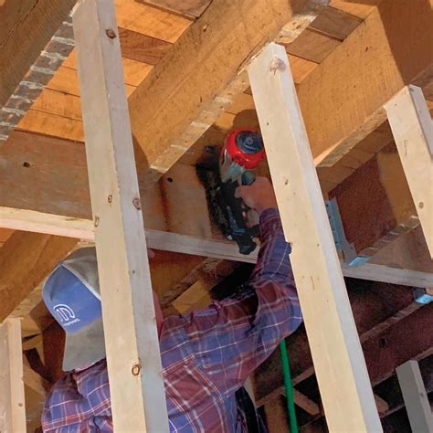 Jacking Up Sagging Ceiling Joists | Shelly Lighting