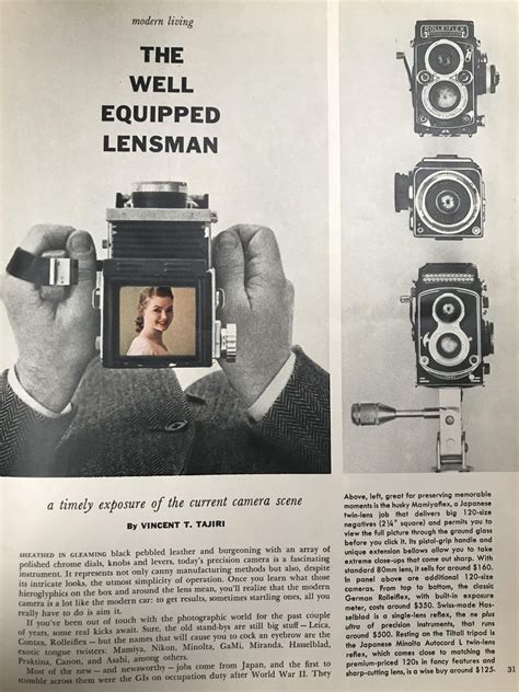 Price list in 1958 playboy, the gear still as much as a used car, but film… woulda been nice ...