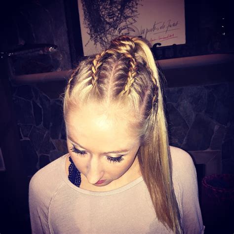 French Braid High Ponytail