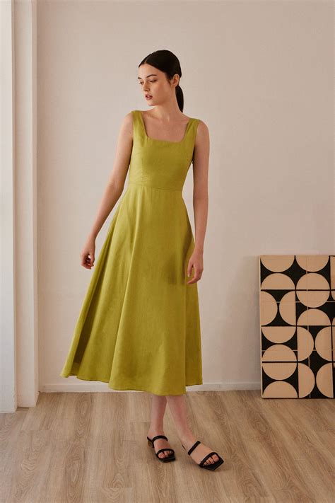 Square-Neck Maxi Dress - Our Second Nature