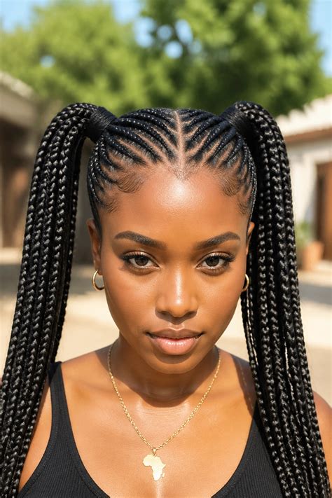 25 Feed In Cornrows for Black Women - Bold Hairstyles
