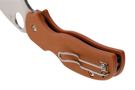 Spyderco Sage 5 CPM REX 121 C123GBORP Burnt Orange G10 zakmes ...