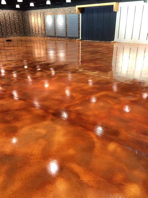 Acid Staining Concrete Floor