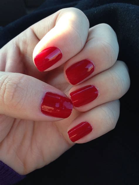 Blood red nails | Red nails, Red nail designs, Red nail polish