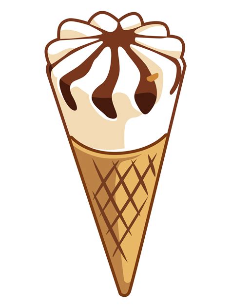 Ice Cream Cone Clip Art Chocolate Ice Cream Scoop In Cone Clip Art