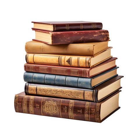 A stack of books isolated on transparent background 49662885 PNG