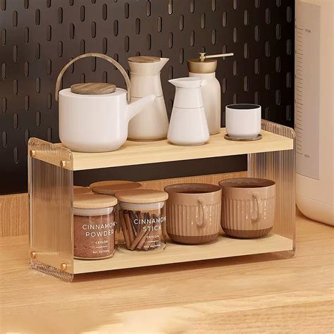 Amazon.com - LiTY Coffee Station Organizer 2 Tier Acrylic Home Storage ...