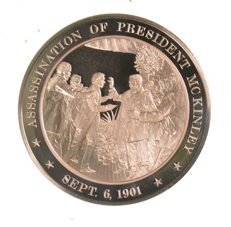 HUGE Bronze Medal Depicting Assassination Of President McKinley ...