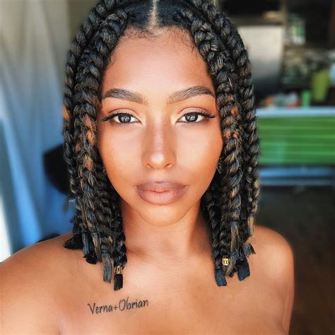 Jumbo Box Braids Hairstyles