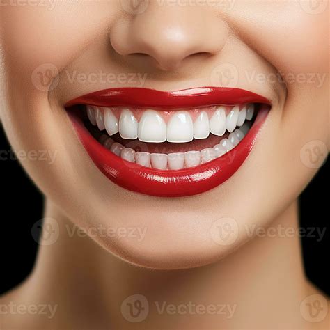 Smiling Model with perfect White Teeth. Smile of a happy cheerful girl ...