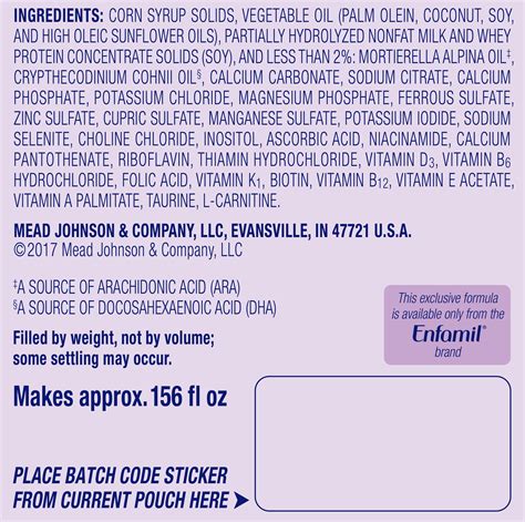 Enfamil Gentlease Nutrition Facts | Besto Blog