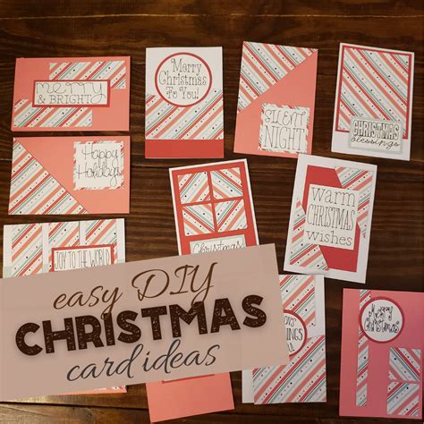 Easy DIY Christmas Cards to Make In Minutes!