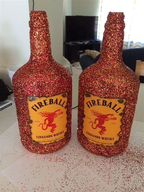 Glitter fireball handles. Didn't take that long to make, just lots of ...