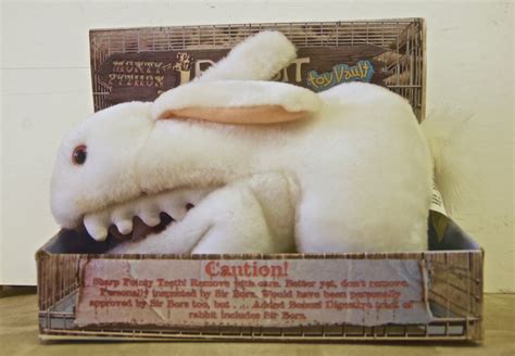 Monty Python Killer Rabbit with Big Pointy Teeth Plush Stuffed Animal ...