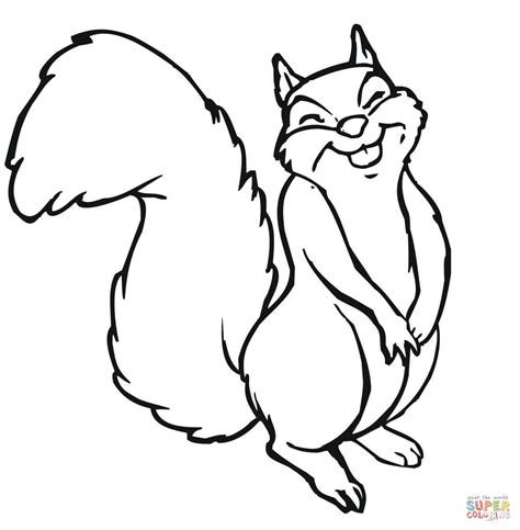 Simple Squirrel Drawing