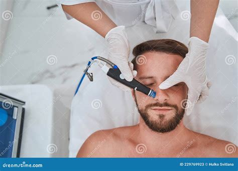 Spa Client Being Treated for Blackheads on His Nose Stock Image - Image ...