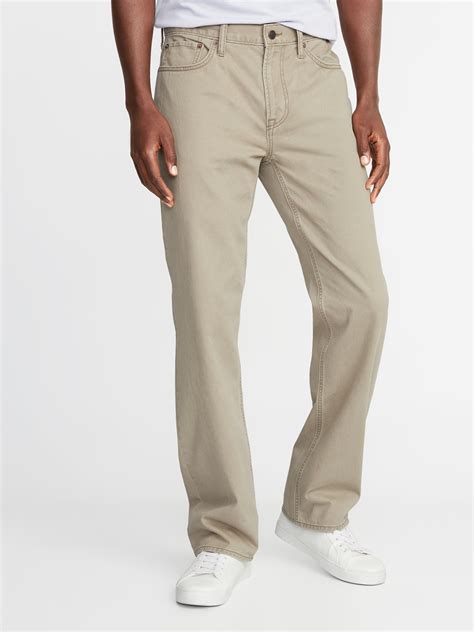Loose Twill Five-Pocket Pants For Men | Old Navy
