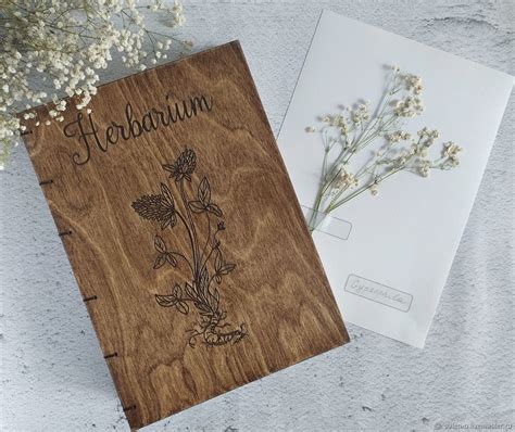 Альбом для гербария "Flower" A4 Коптский переплет на заказ в интернет ...