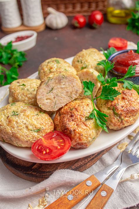 Куриные котлеты с цветной капустой в духовке — рецепт с фото пошагово