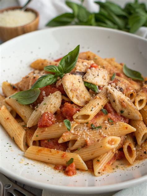Delicious Chicken Penne Pasta Recipe | Easy 10 Minutes & Creamy Chicken ...