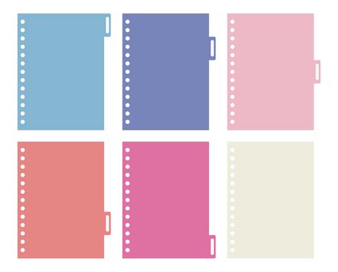 Binder Divider Tabs Template