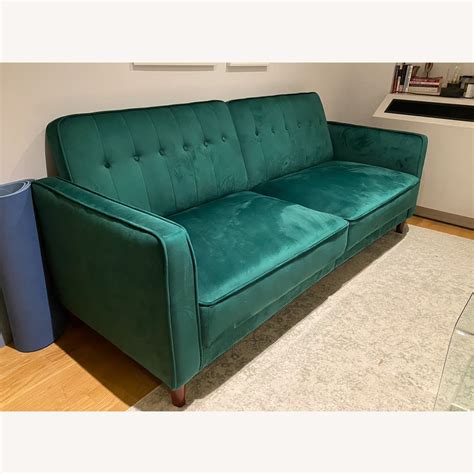 Wayfair Green Velvet Sleeper Couch - AptDeco