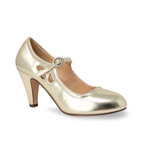 Chase & Chloe Mary Jane Shoes Women Oxford Pumps - Cute Low Kitten High ...