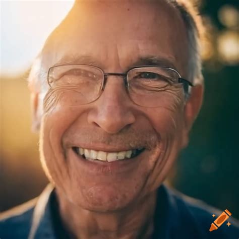 Smiling old man close up on Craiyon