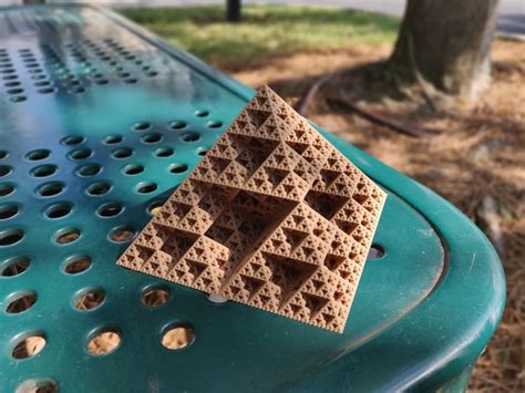 Spiral Vase Mode Sierpinski Pyramid Wood PLA : r/prusa3d