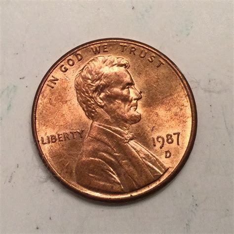 1987 D Lincoln Penny RD - Etsy in 2025
