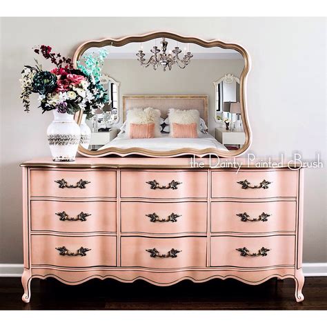 Vintage French Provincial Dresser With Mirror at Jason Gibbons blog