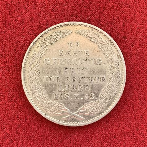 1/6 талера 1854 г Саксония